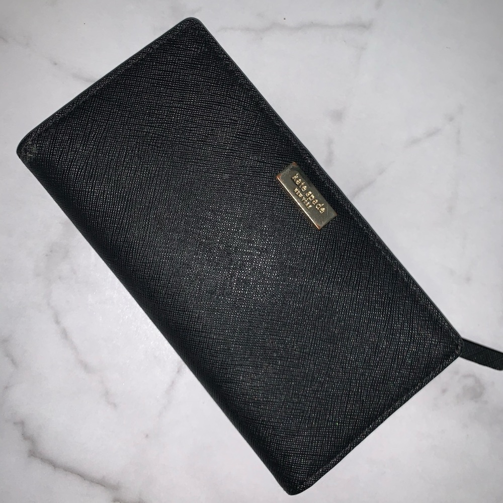 Kate Spade Black & Gold Wallet